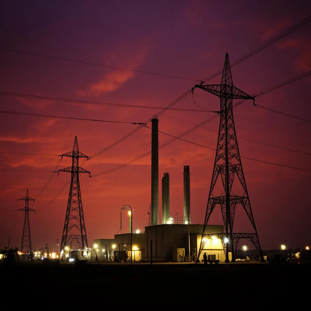 Electrical network infrastructure representing distribution and power-system interfaces